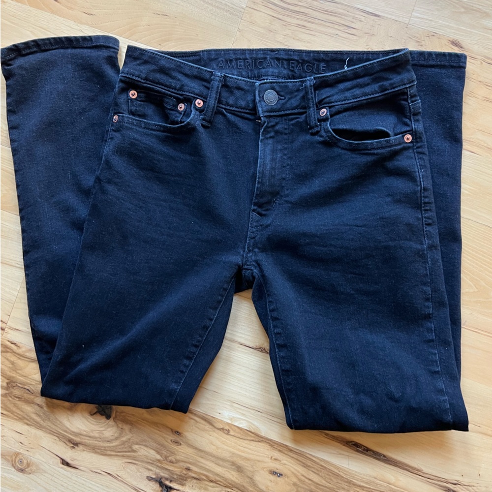 Men’s American Eagle Jeans, Black, Slim Straight, 29x30